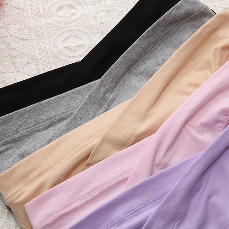 Roupa interior de algodão macio e extra para gestantes, meados da gravidez tard