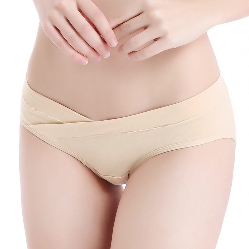 Roupa interior de algodão macio e extra para gestantes, meados da gravidez tard