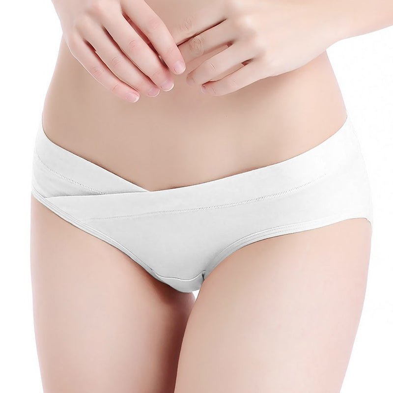 Roupa interior de algodão macio e extra para gestantes, meados da gravidez tard