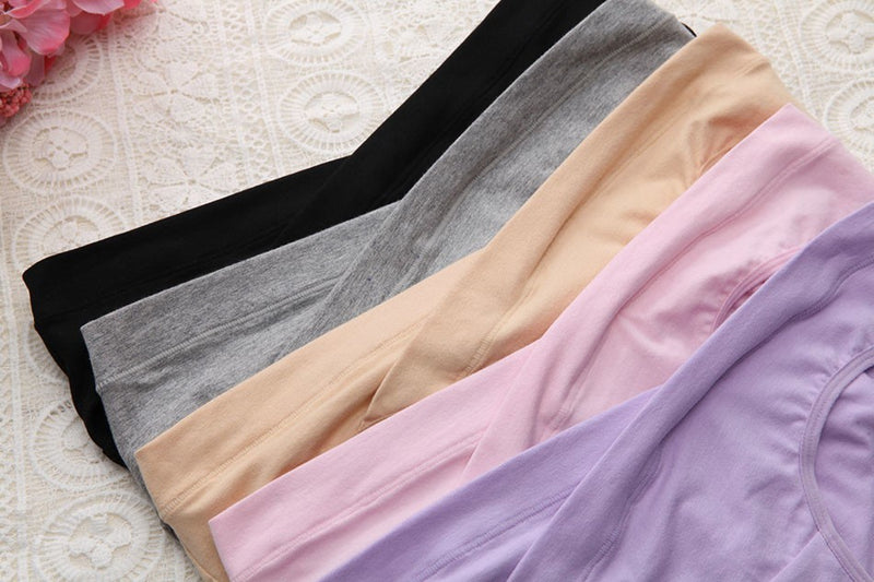 Roupa interior de algodão macio e extra para gestantes, meados da gravidez tard