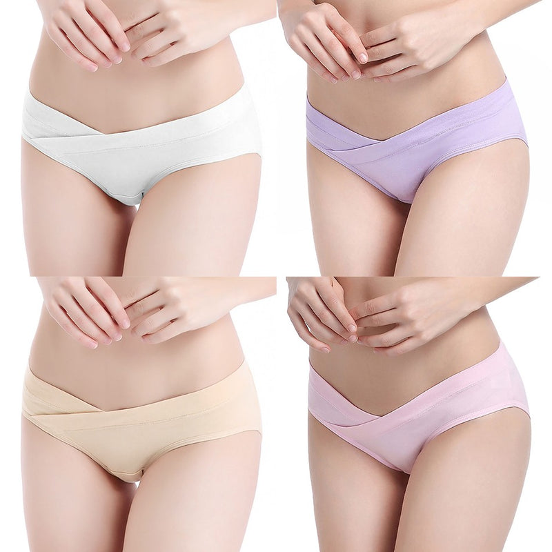 Roupa interior de algodão macio e extra para gestantes, meados da gravidez tard